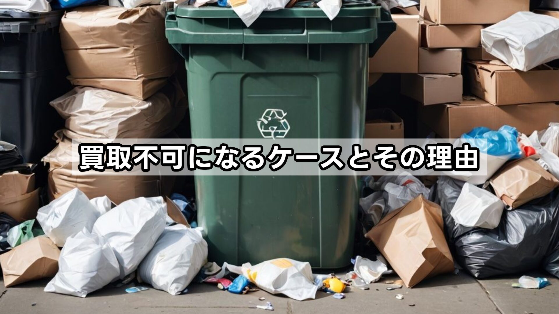 買取不可になるケースとその理由