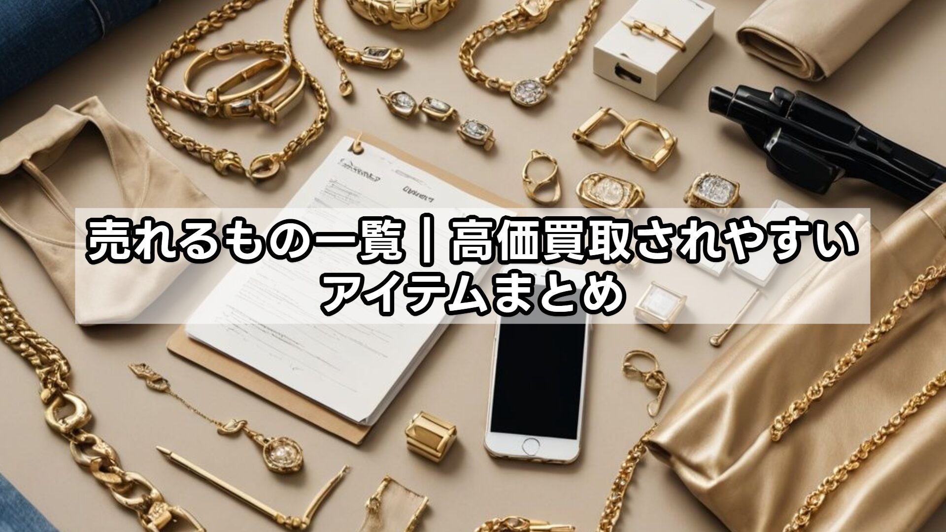 売れるもの一覧｜高価買取されやすいアイテムまとめ