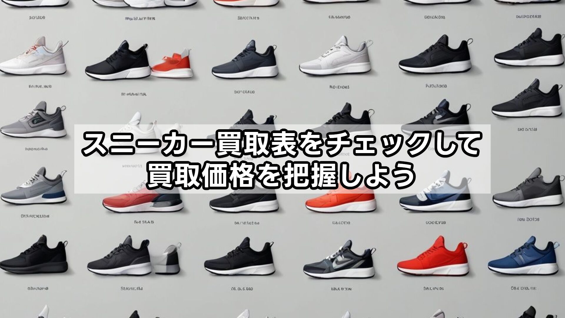 スニーカー買取表をチェックして買取価格を把握しよう