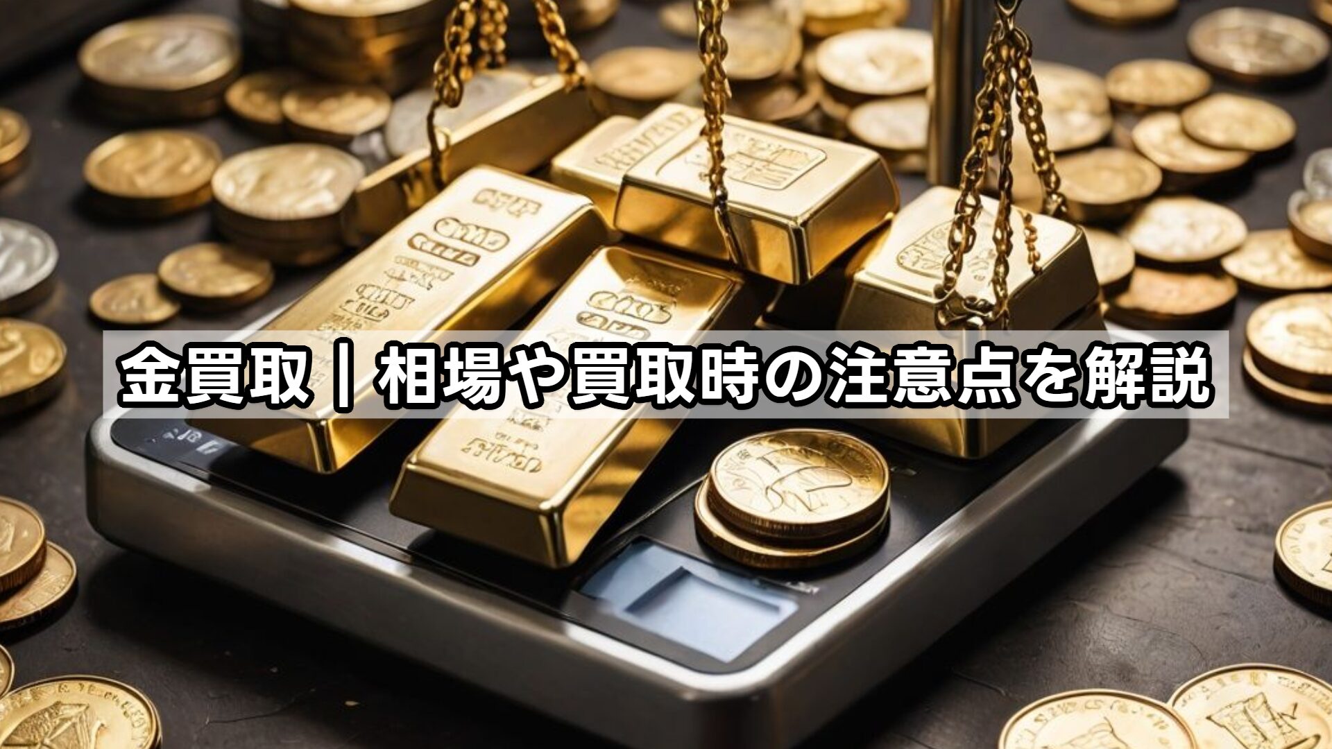 金買取｜相場や買取時の注意点を解説