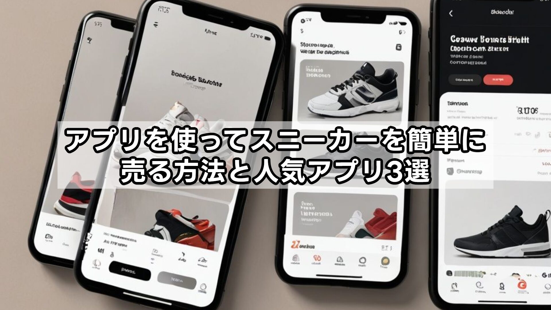 アプリを使ってスニーカーを簡単に売る方法と人気アプリ3選