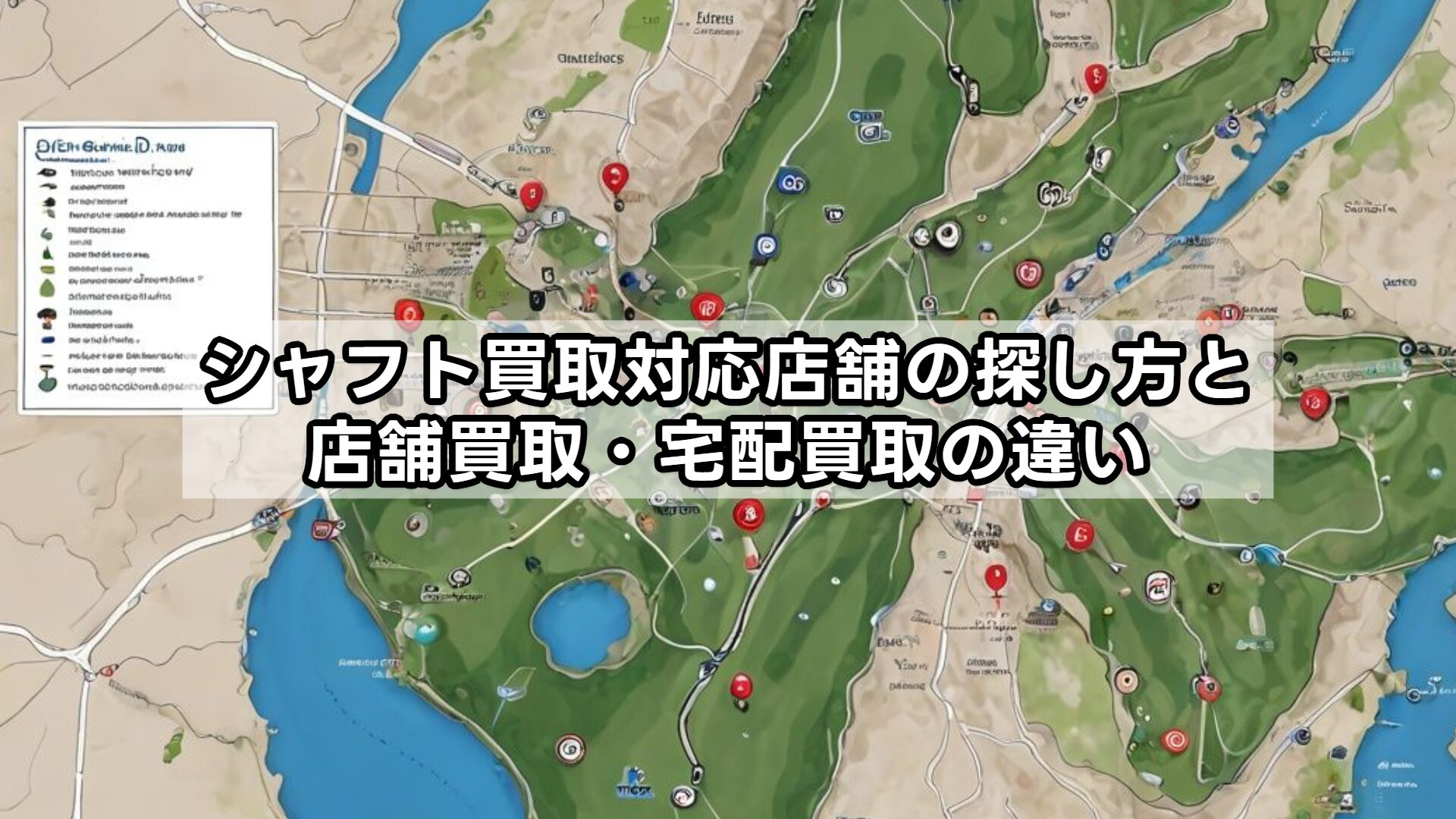 シャフト買取対応店舗の探し方と店舗買取・宅配買取の違い