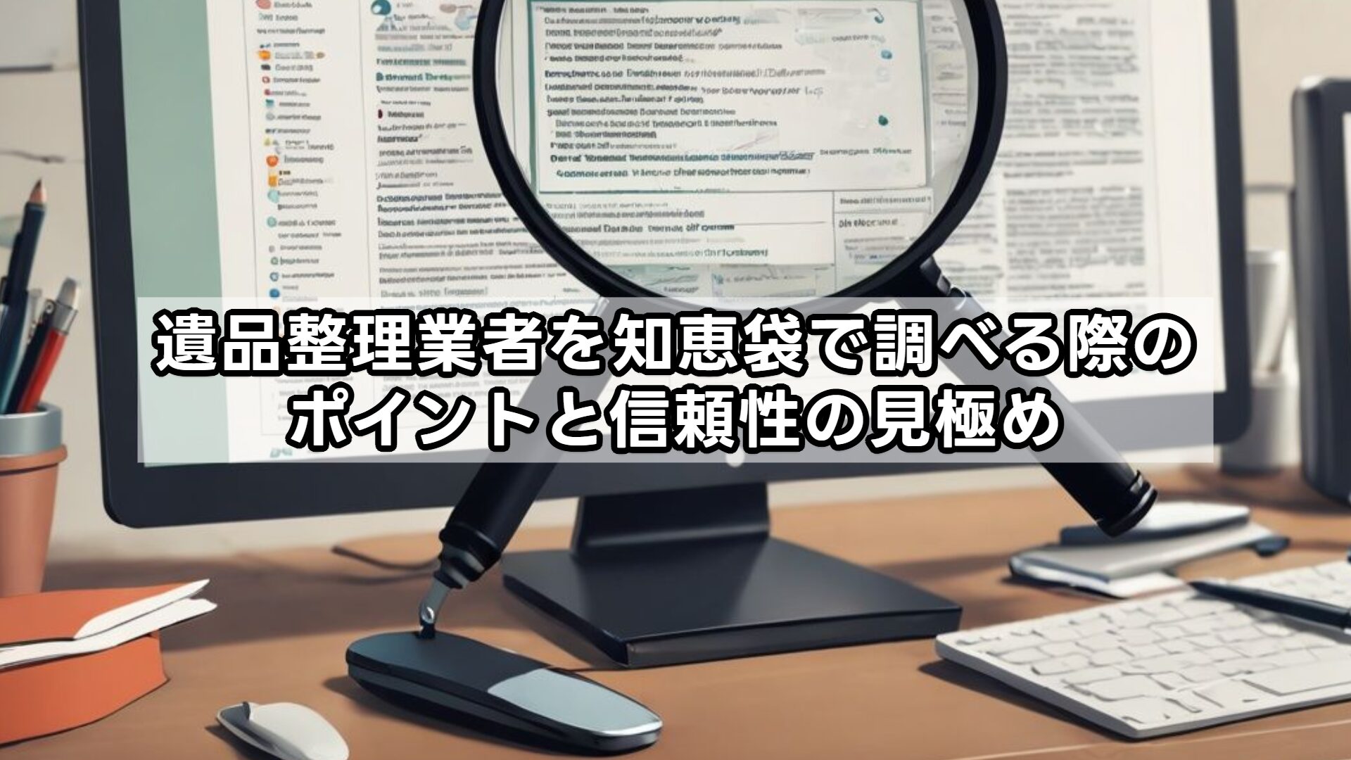 遺品整理業者を知恵袋で調べる際のポイントと信頼性の見極め