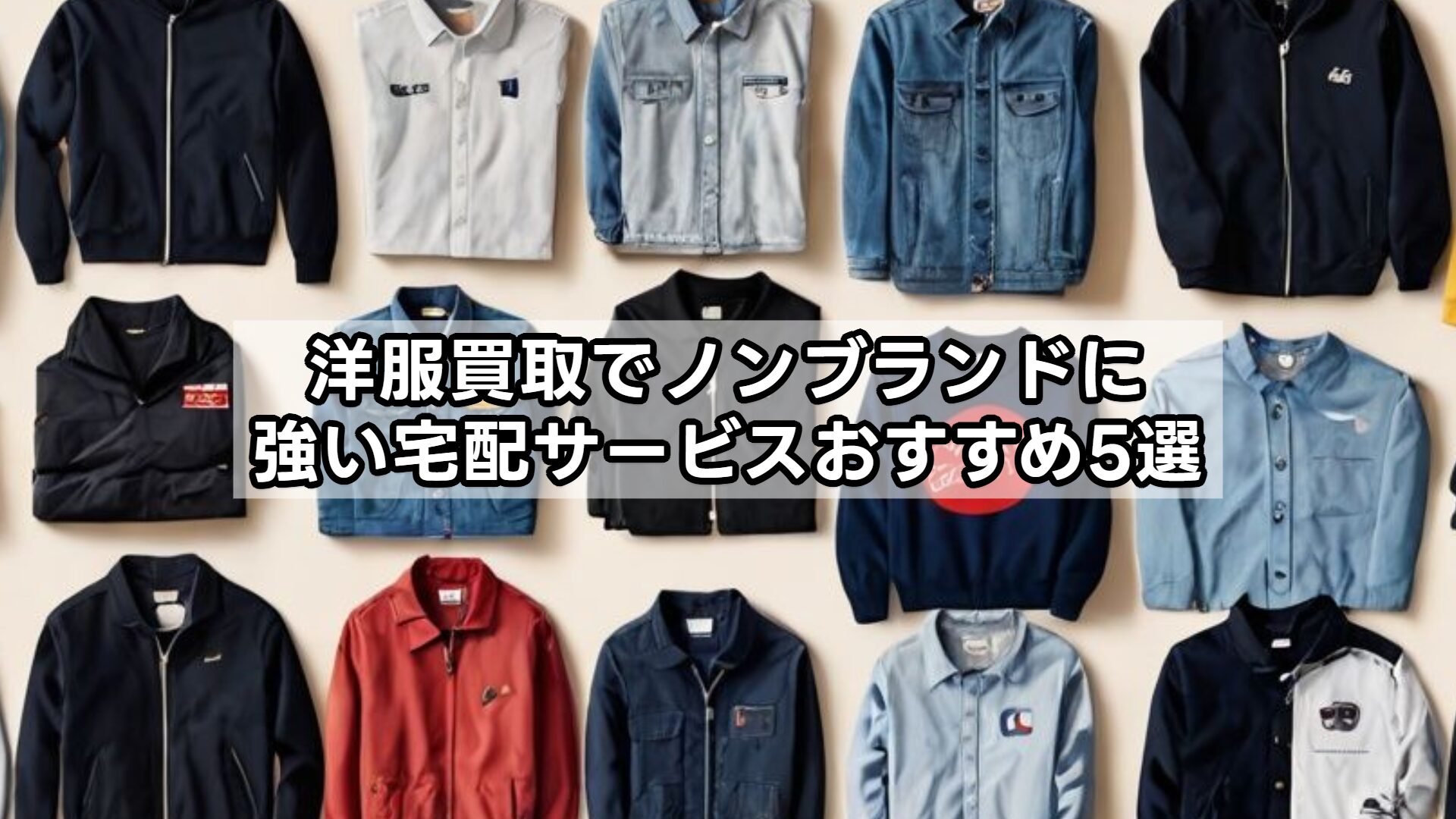洋服買取でノンブランドに強い宅配サービスおすすめ5選