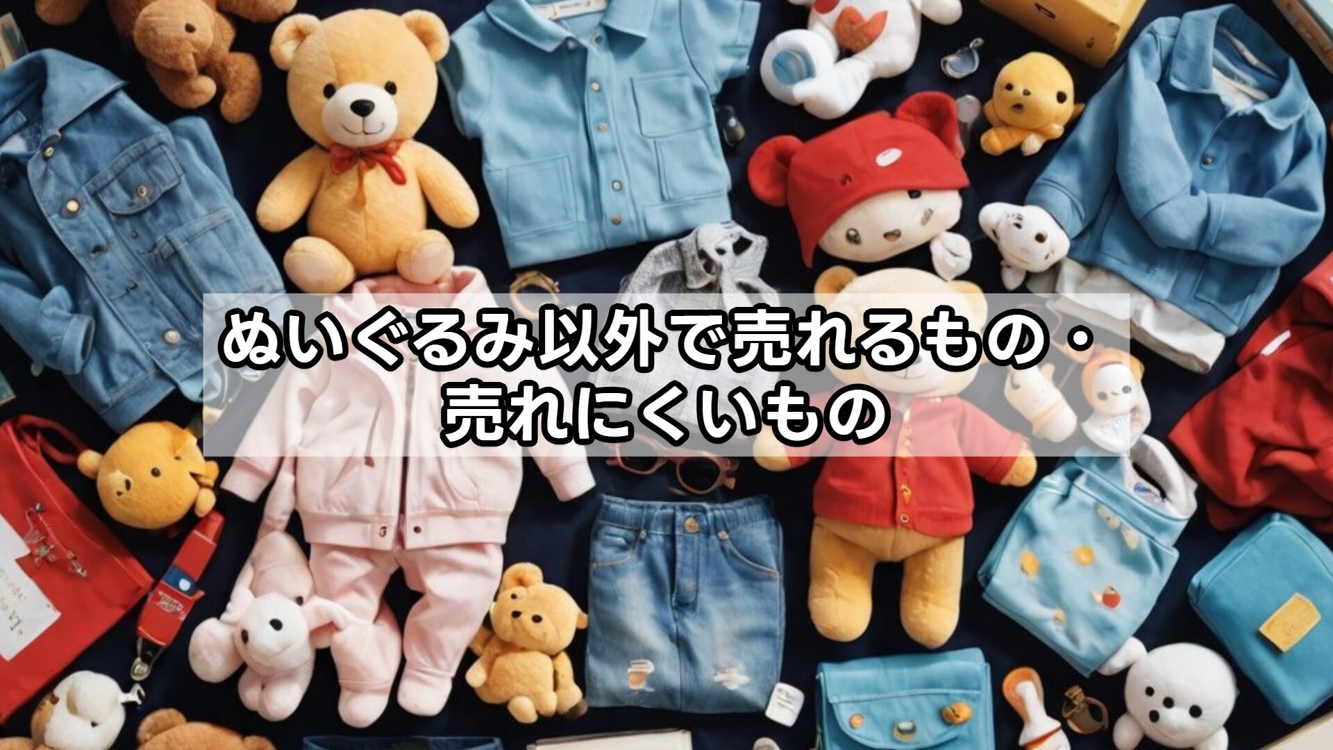 ぬいぐるみ以外で売れるもの・売れにくいもの