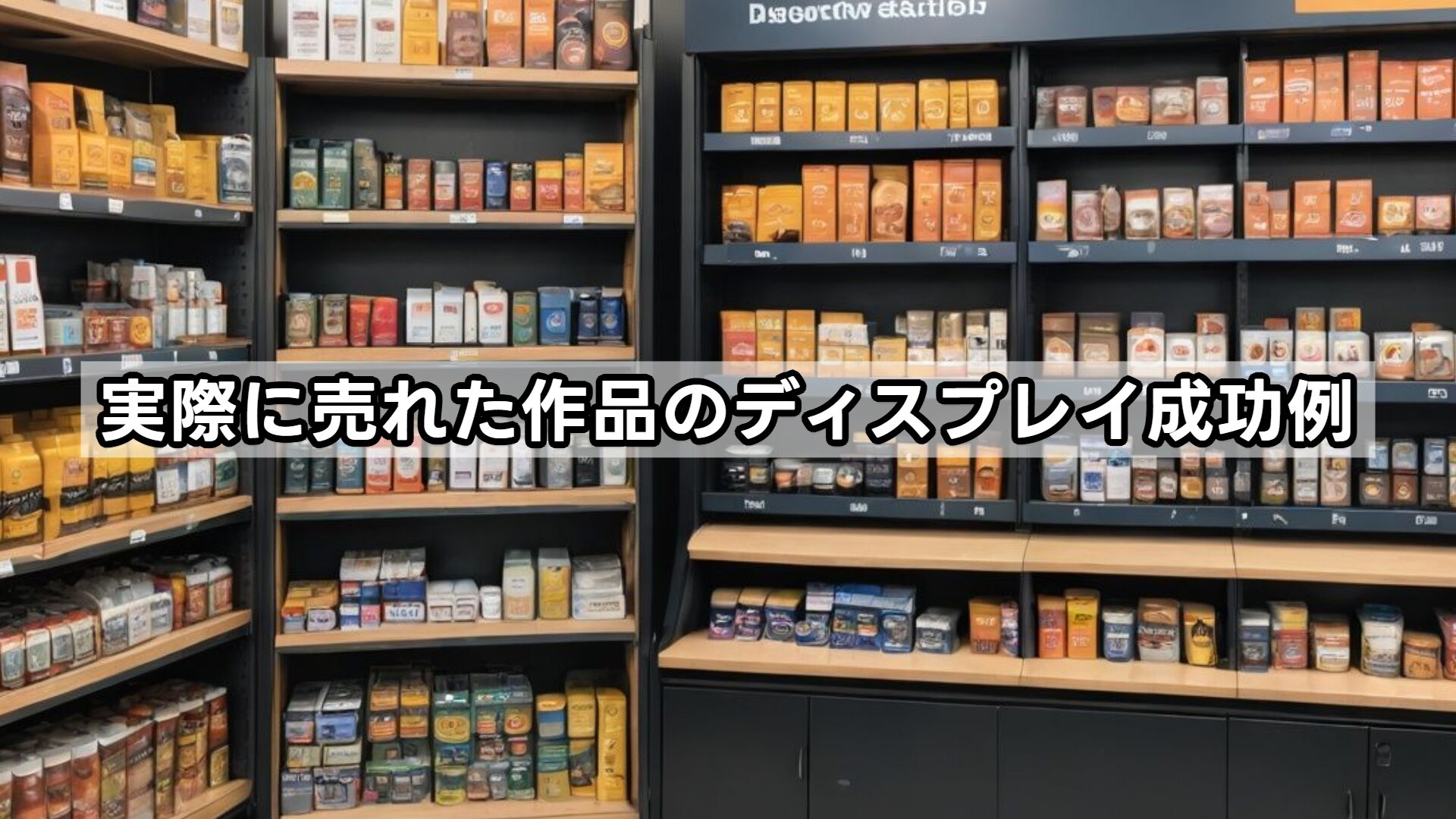 実際に売れた作品のディスプレイ成功例