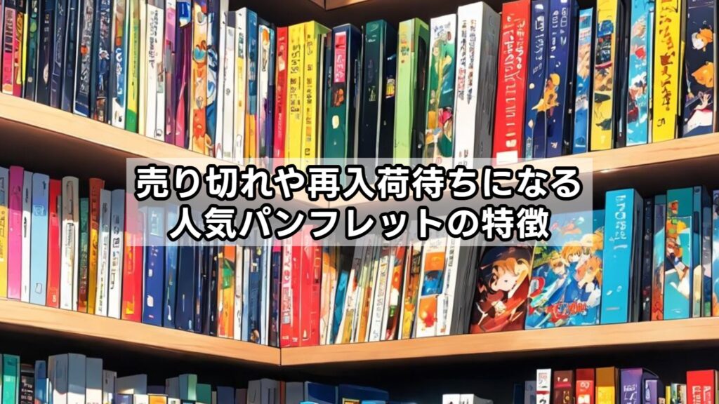 売り切れや再入荷待ちになる人気パンフレットの特徴