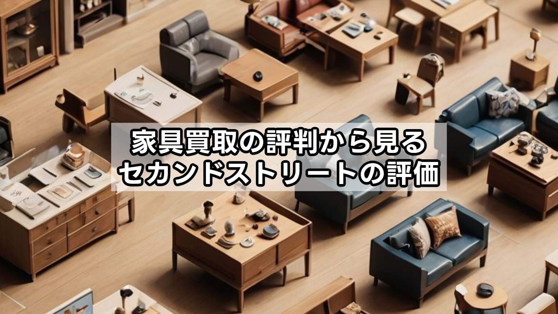 家具買取の評判から見るセカンドストリートの評価