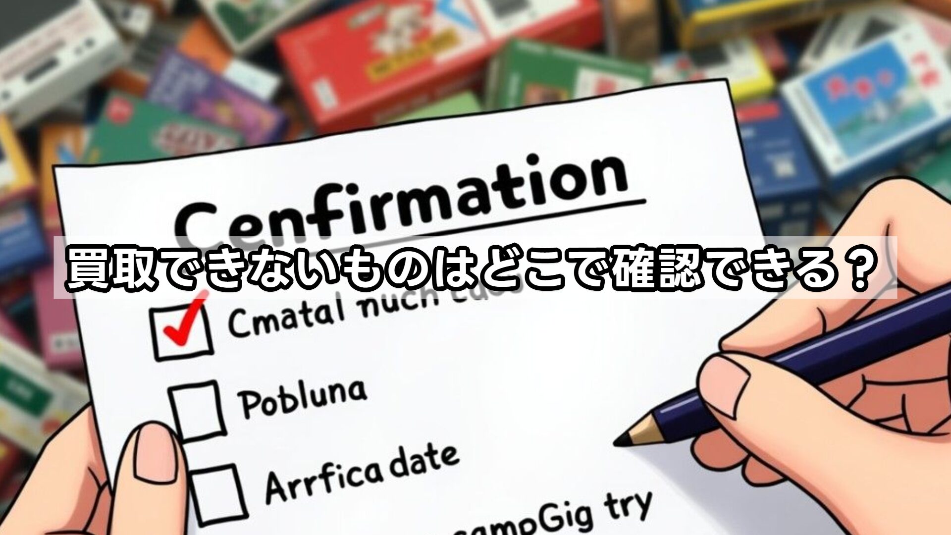 買取できないものはどこで確認できる？