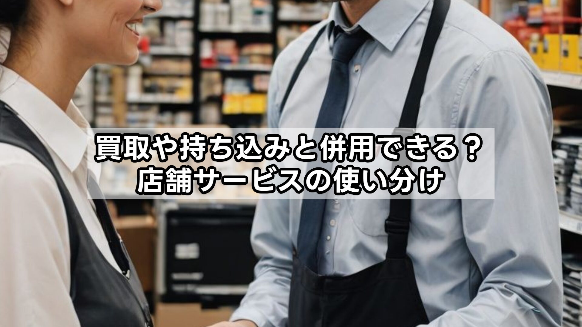 買取や持ち込みと併用できる？店舗サービスの使い分け