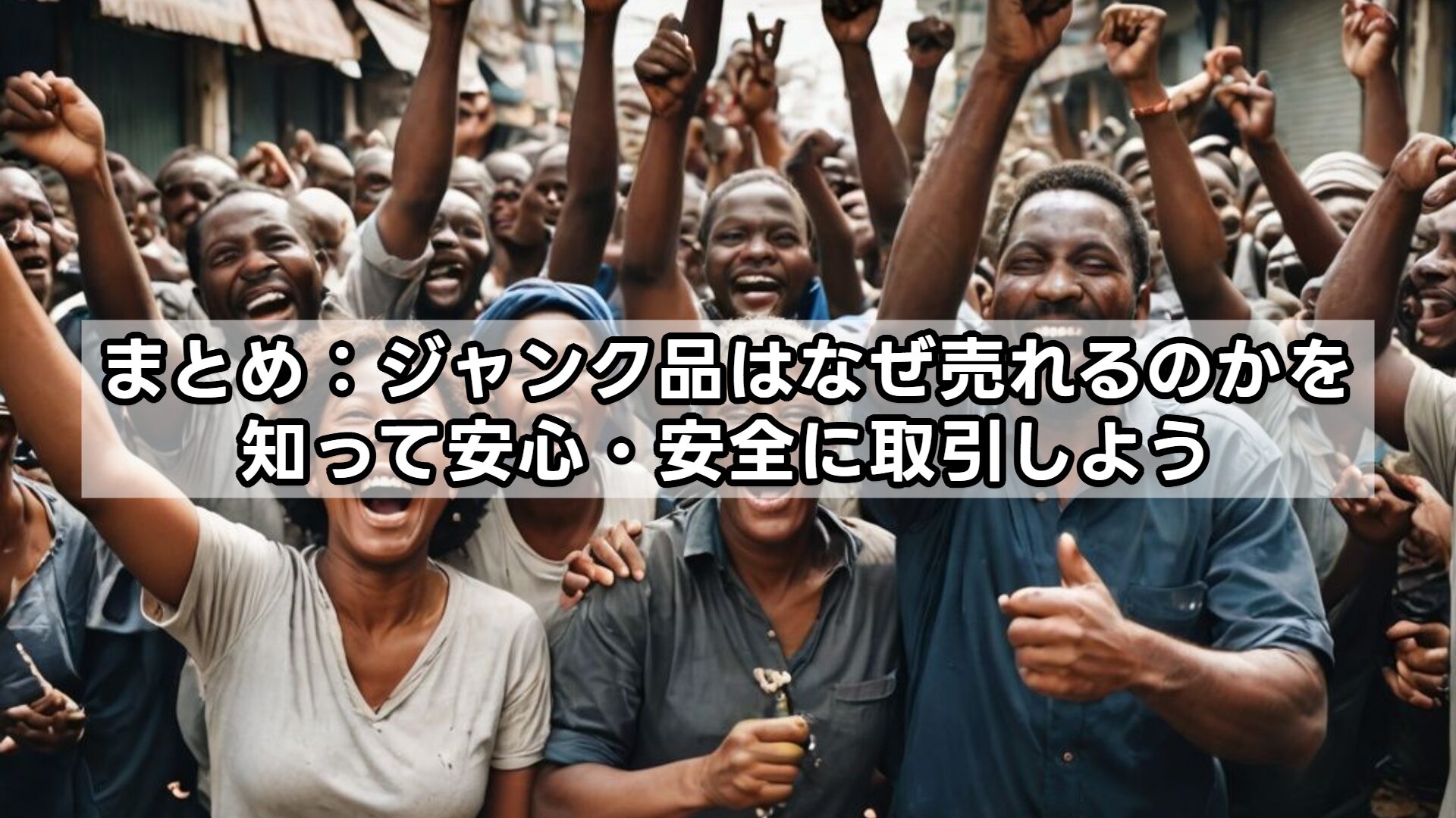 まとめ:ジャンク品はなぜ売れるのかを知って安心・安全に取引しよう