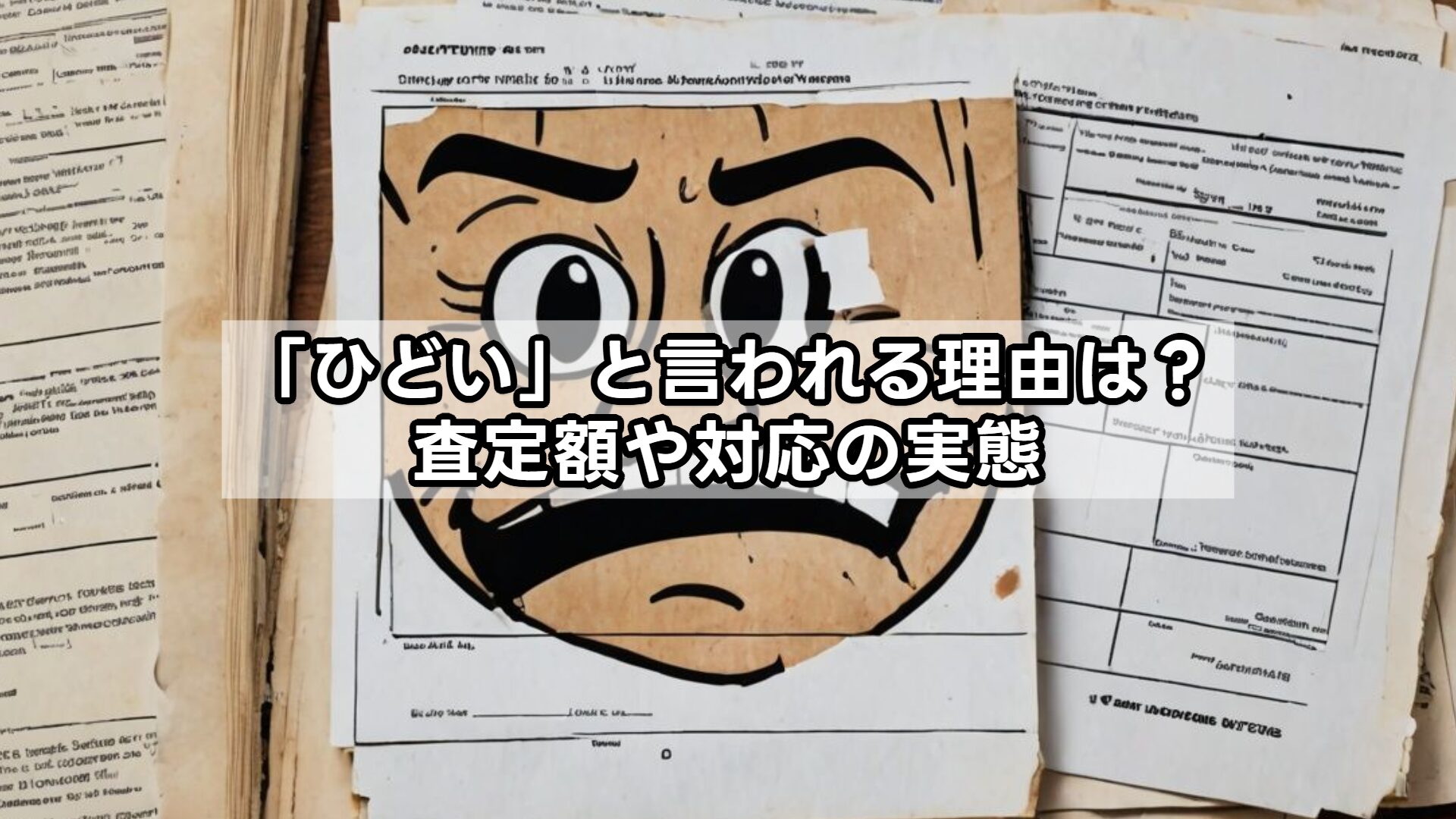 「ひどい」と言われる理由は？査定額や対応の実態