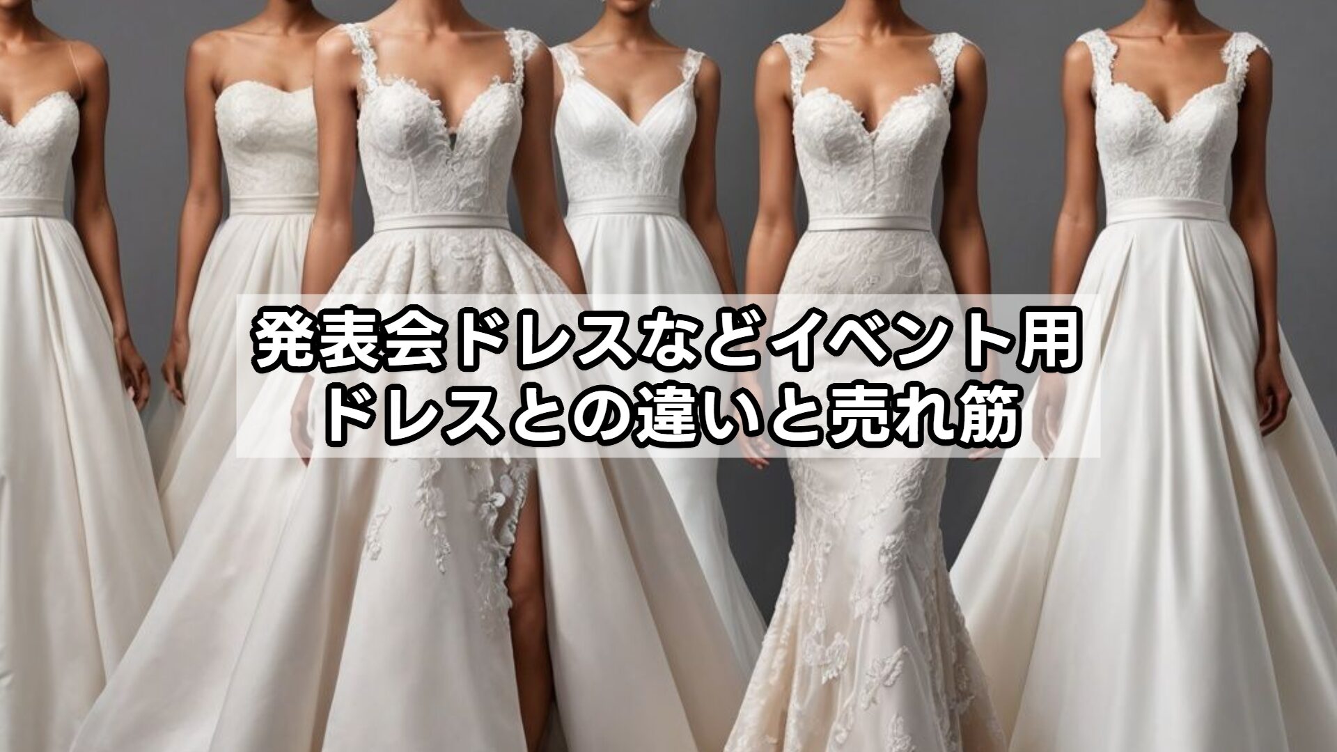 発表会ドレスなどイベント用ドレスとの違いと売れ筋