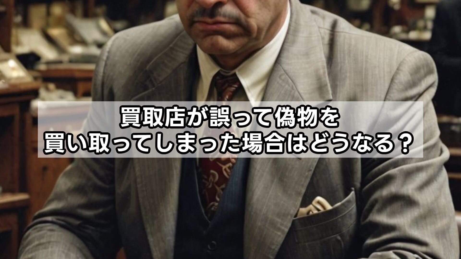 買取店が誤って偽物を買い取ってしまった場合はどうなる？