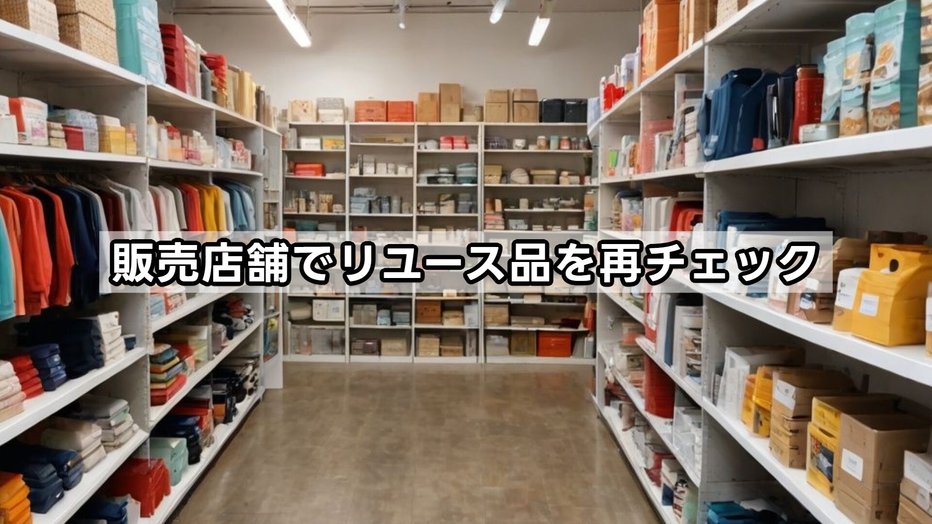 販売店舗でリユース品を再チェック
