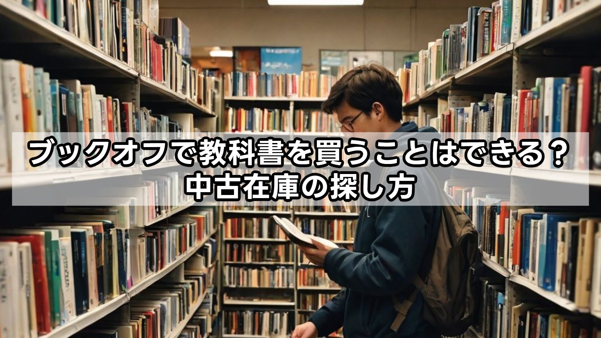ブックオフで教科書を買うことはできる?中古在庫の探し方