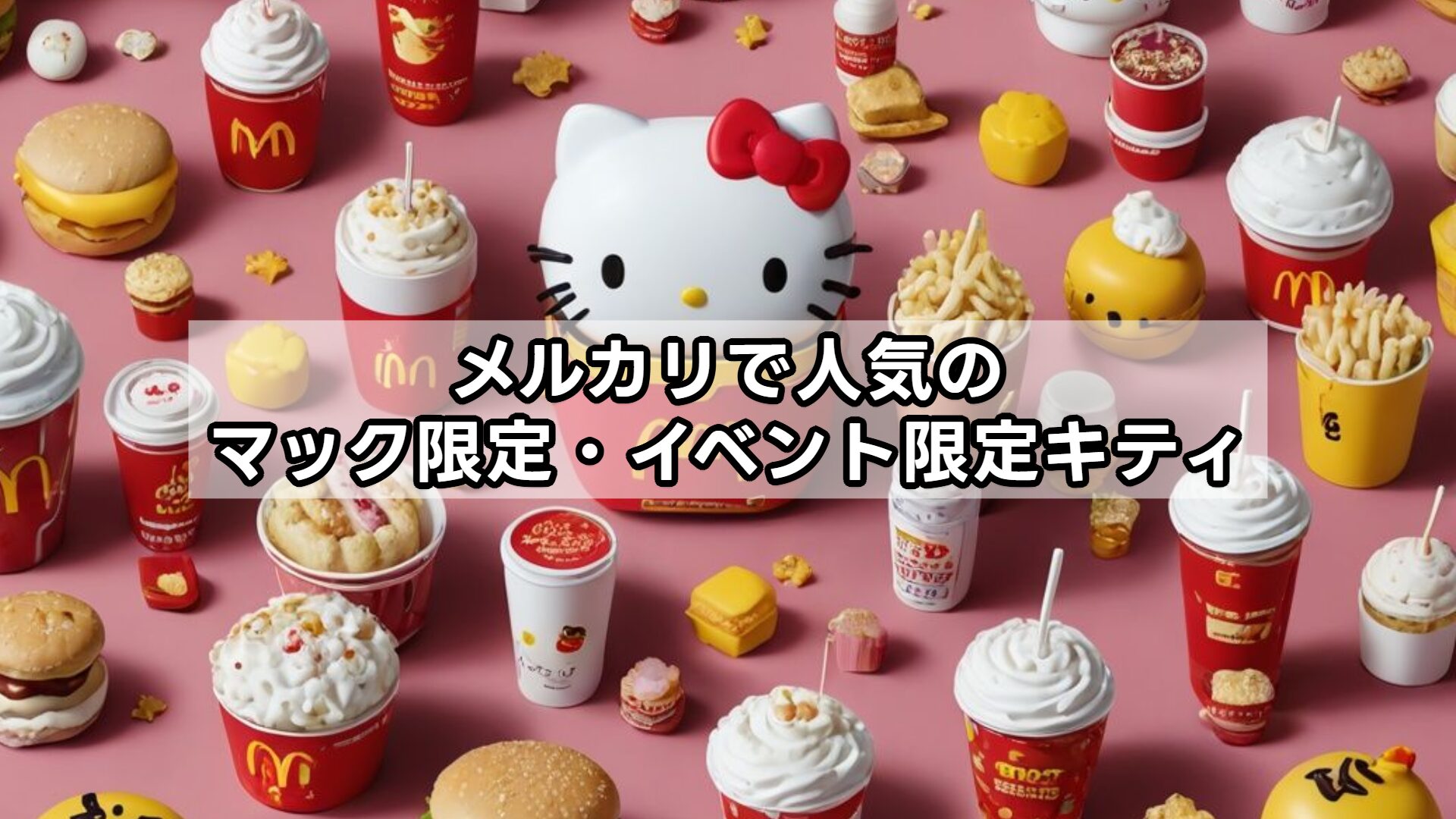 メルカリで人気のマック限定・イベント限定キティ