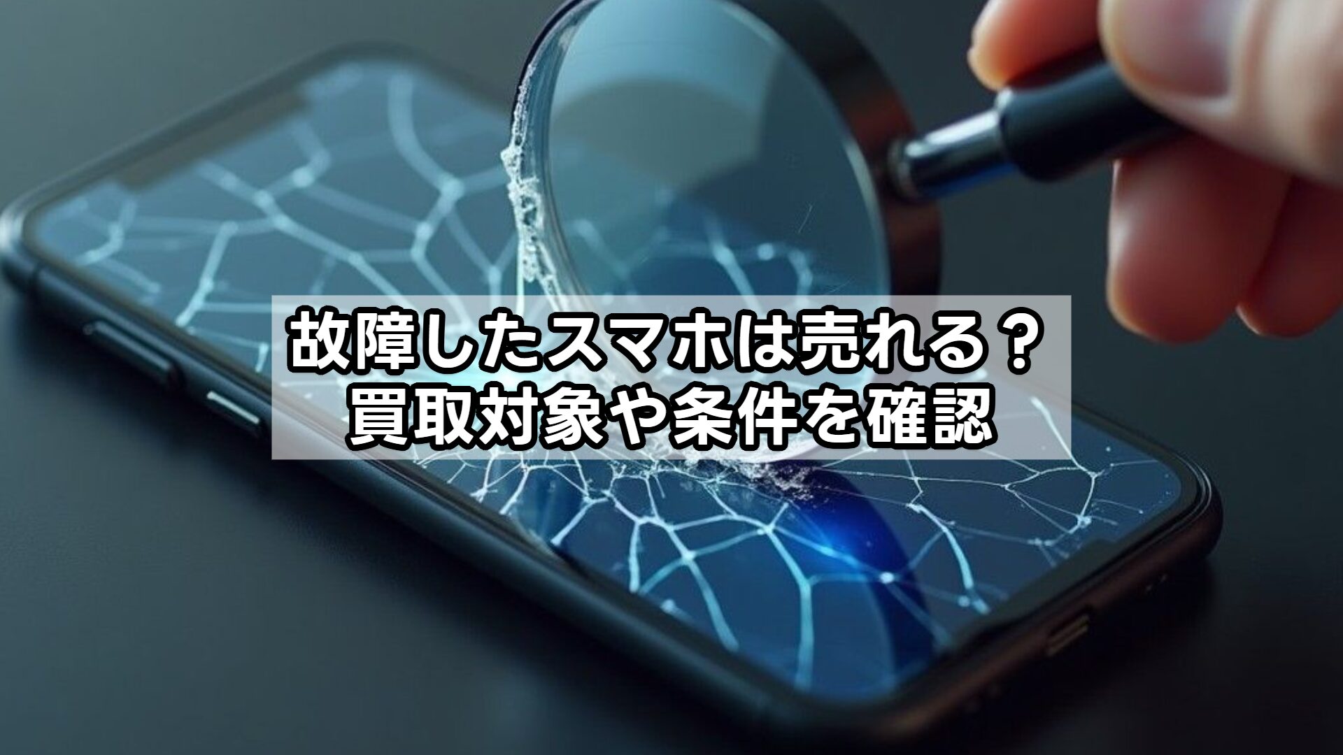 故障したスマホは売れる？買取対象や条件を確認
