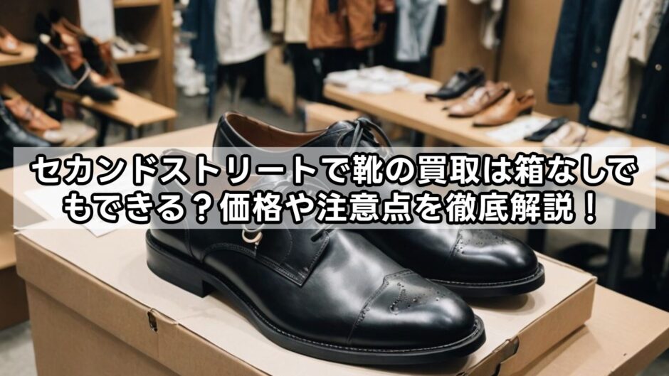 セカンドストリートで靴の買取は箱なしでもできる？価格や注意点を徹底解説！