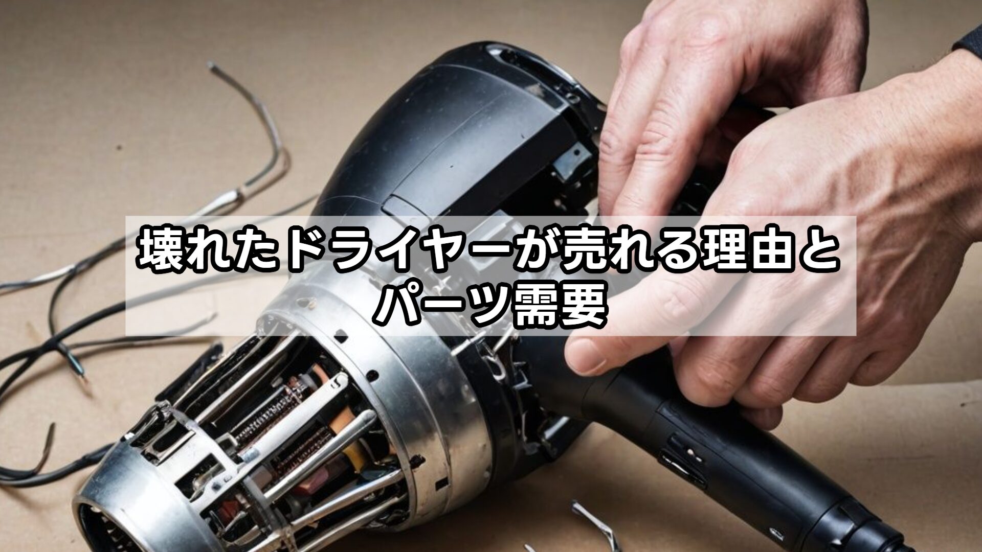 壊れたドライヤーが売れる理由とパーツ需要