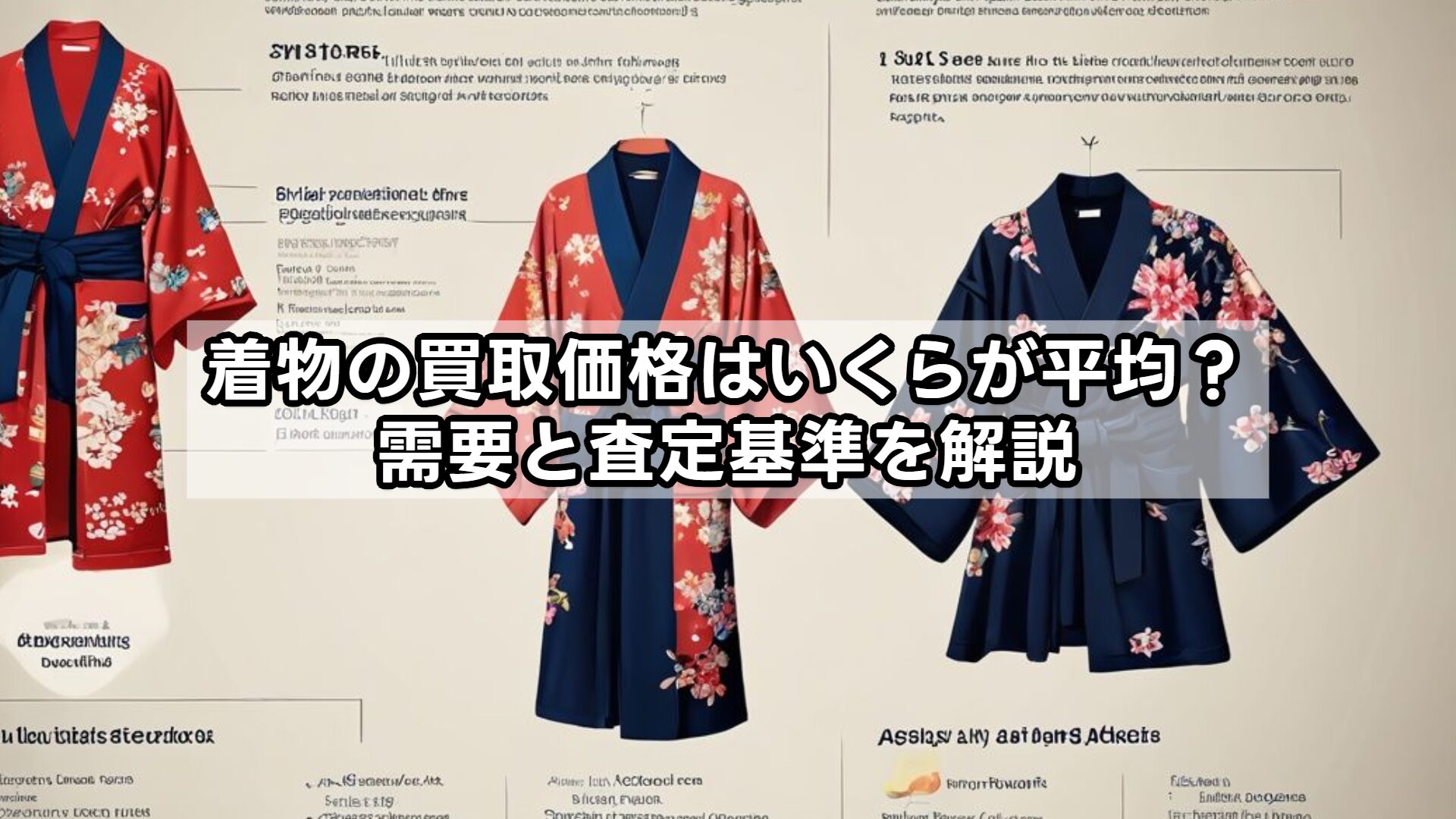 着物の買取価格はいくらが平均?需要と査定基準を解説