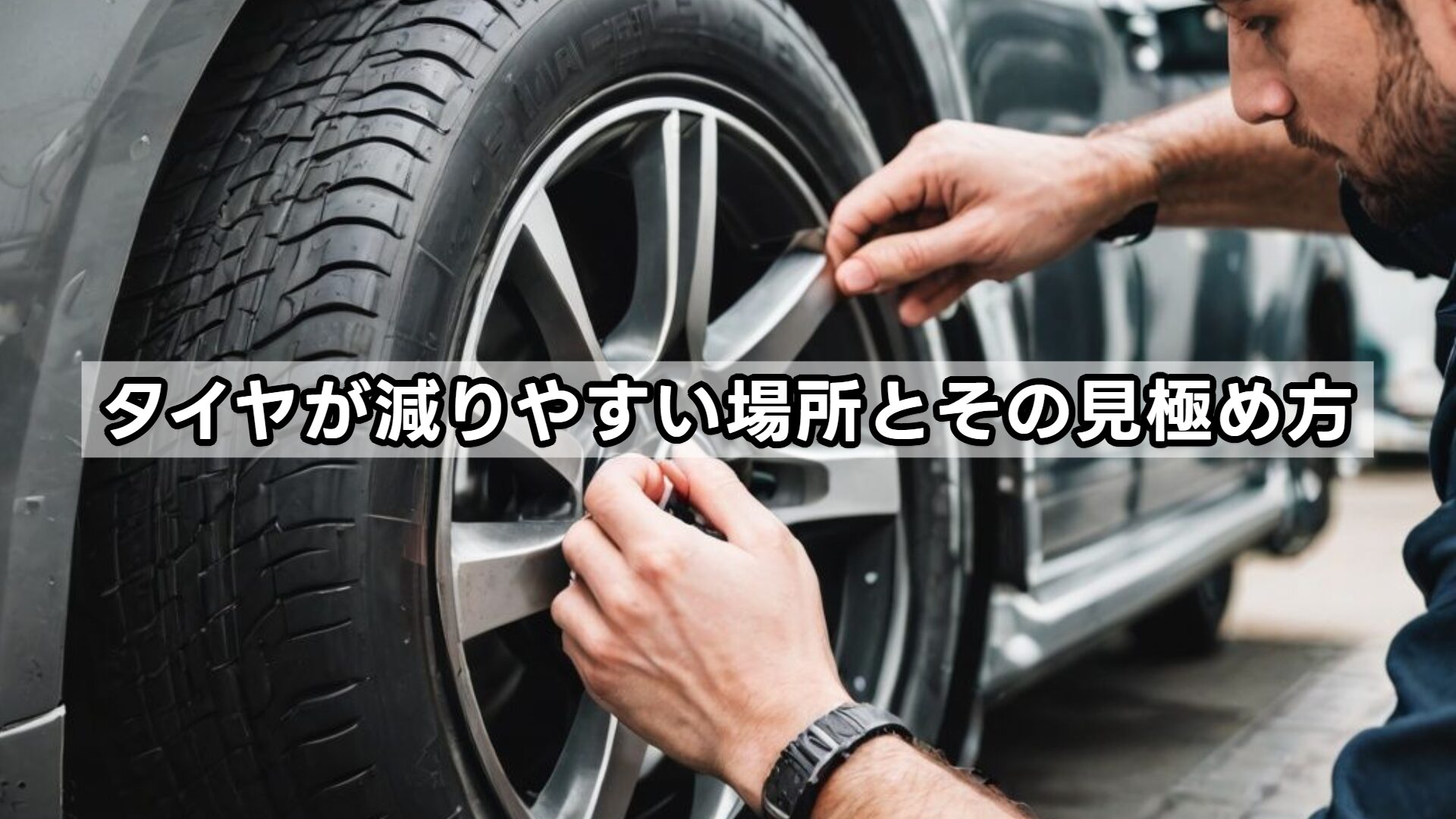 タイヤが減りやすい場所とその見極め方