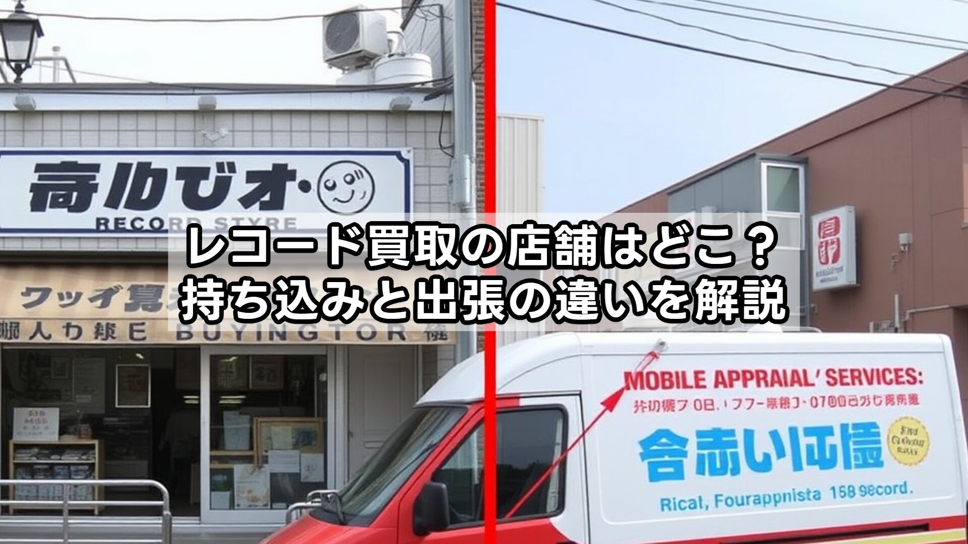 レコード買取の店舗はどこ？持ち込みと出張の違いを解説