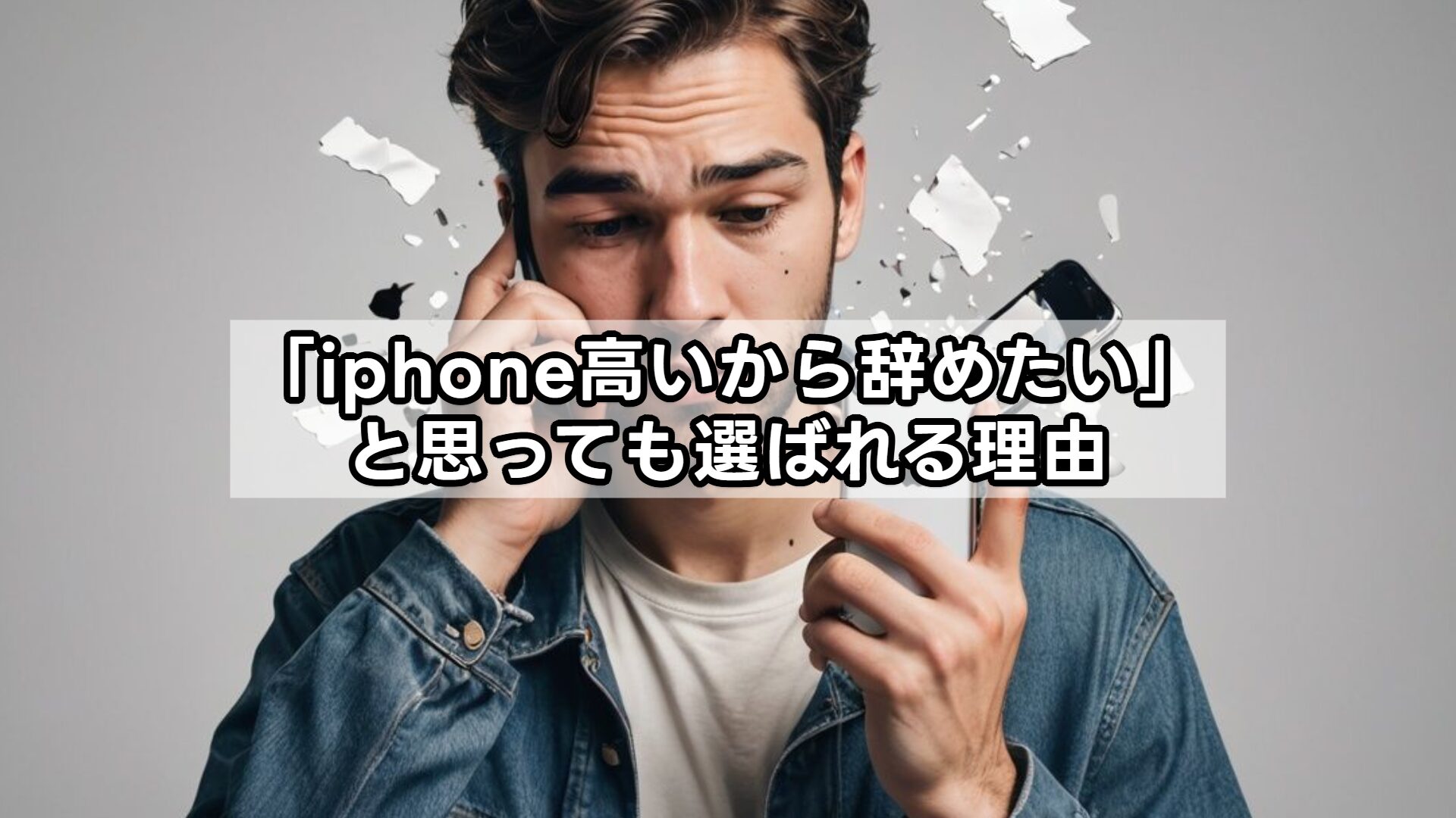 「iphone高いから辞めたい」と思っても選ばれる理由