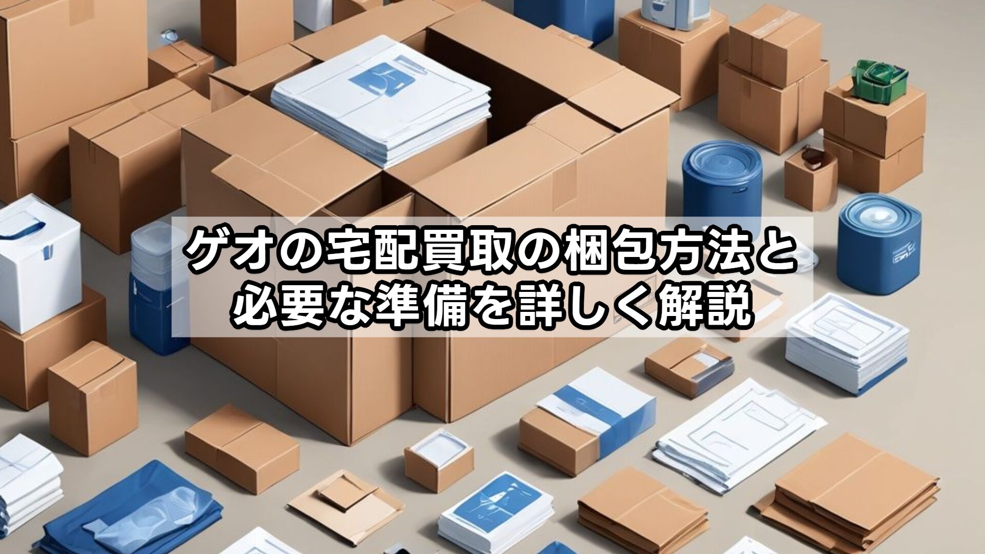 ゲオの宅配買取の梱包方法と必要な準備を詳しく解説
