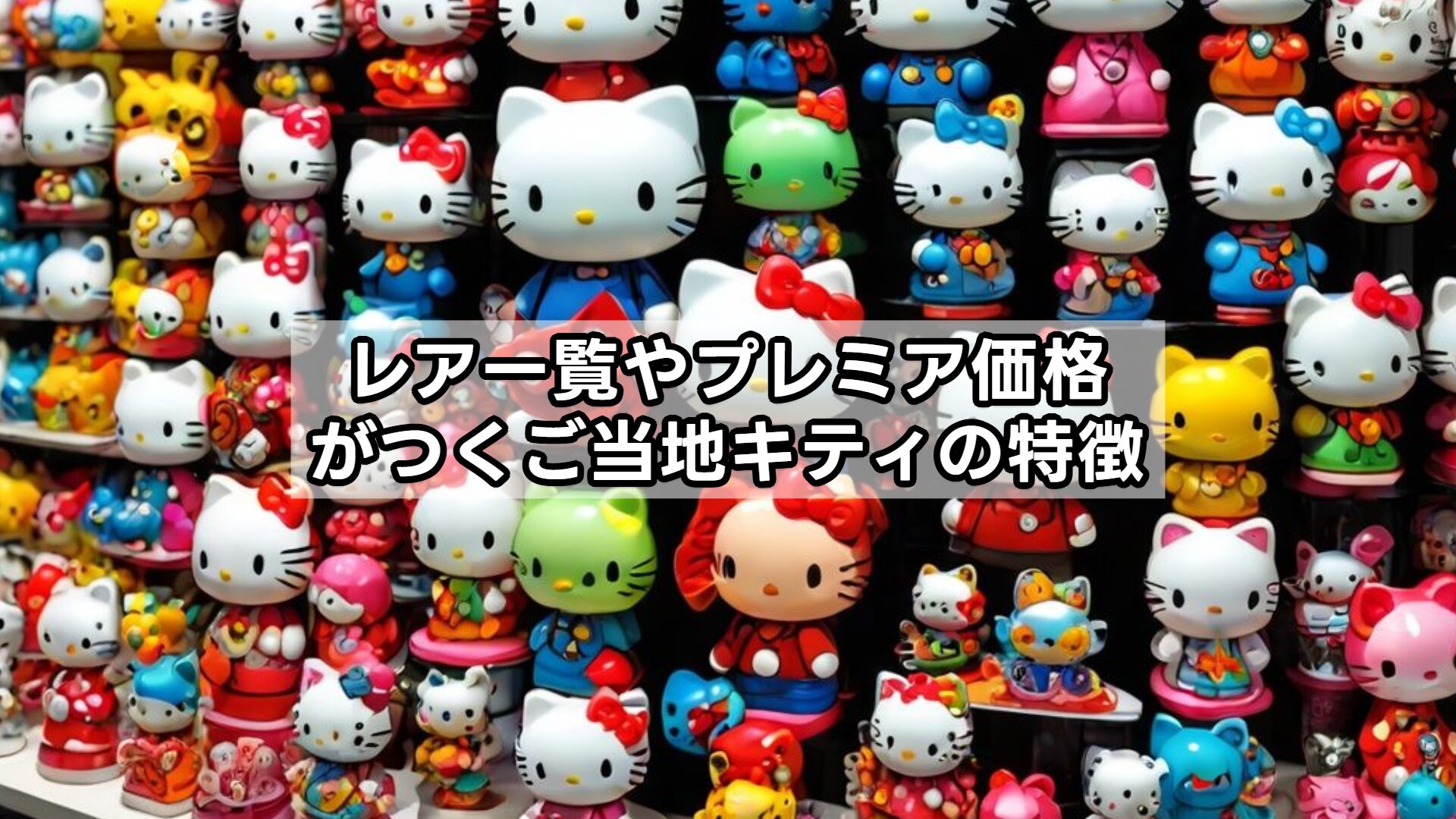 レア一覧やプレミア価格がつくご当地キティの特徴