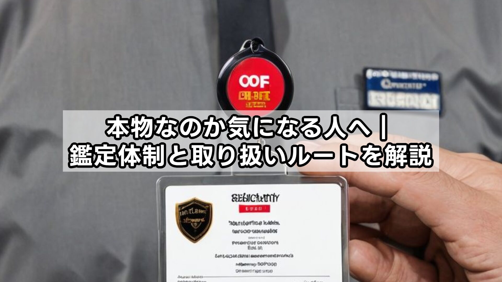 本物なのか気になる人へ｜鑑定体制と取り扱いルートを解説