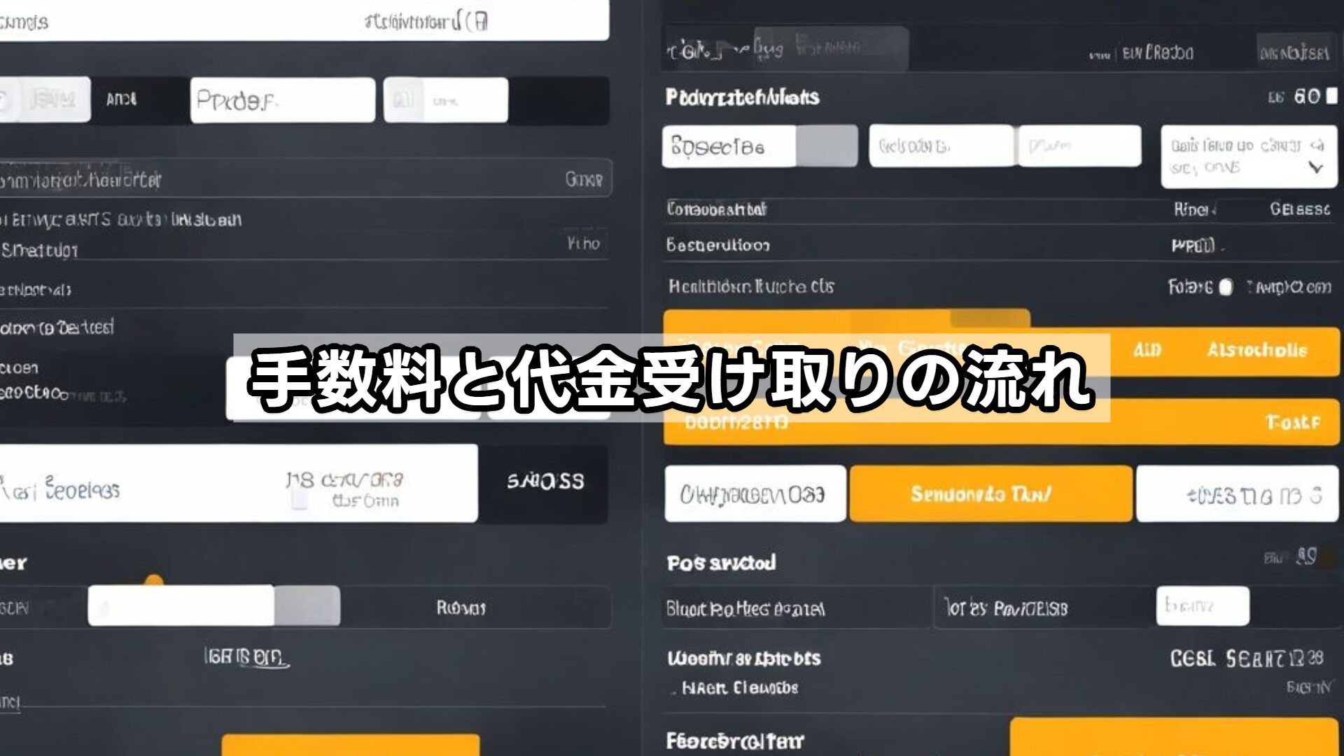 手数料と代金受け取りの流れ