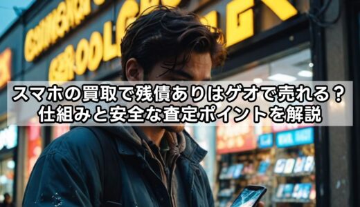 スマホの買取で残債ありはゲオで売れる？仕組みと安全な査定ポイントを解説