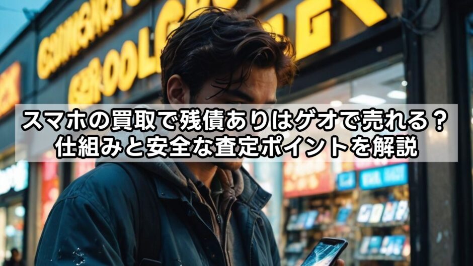 スマホの買取で残債ありはゲオで売れる？仕組みと安全な査定ポイントを解説