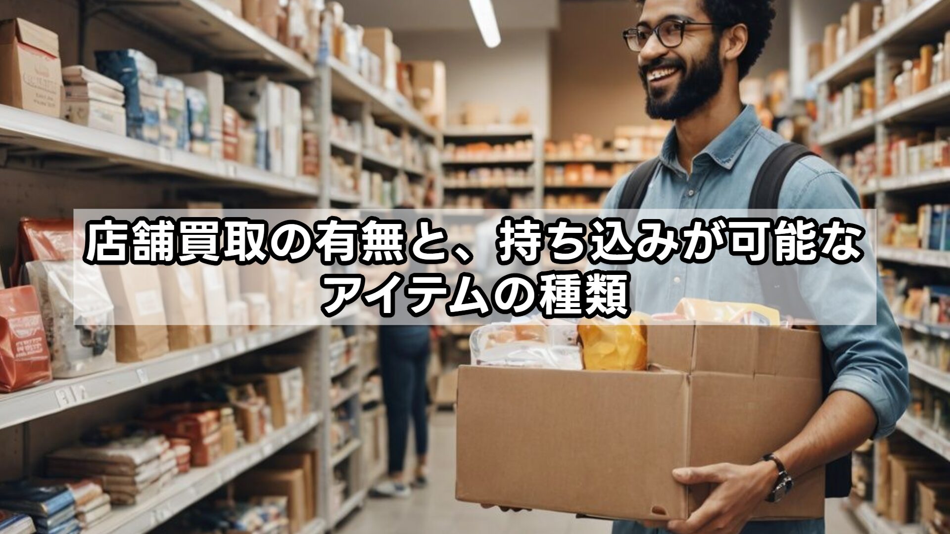 店舗買取の有無と、持ち込みが可能なアイテムの種類
