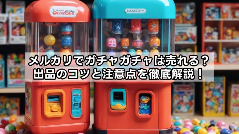 メルカリでガチャガチャは売れる？出品のコツと注意点を徹底解説！