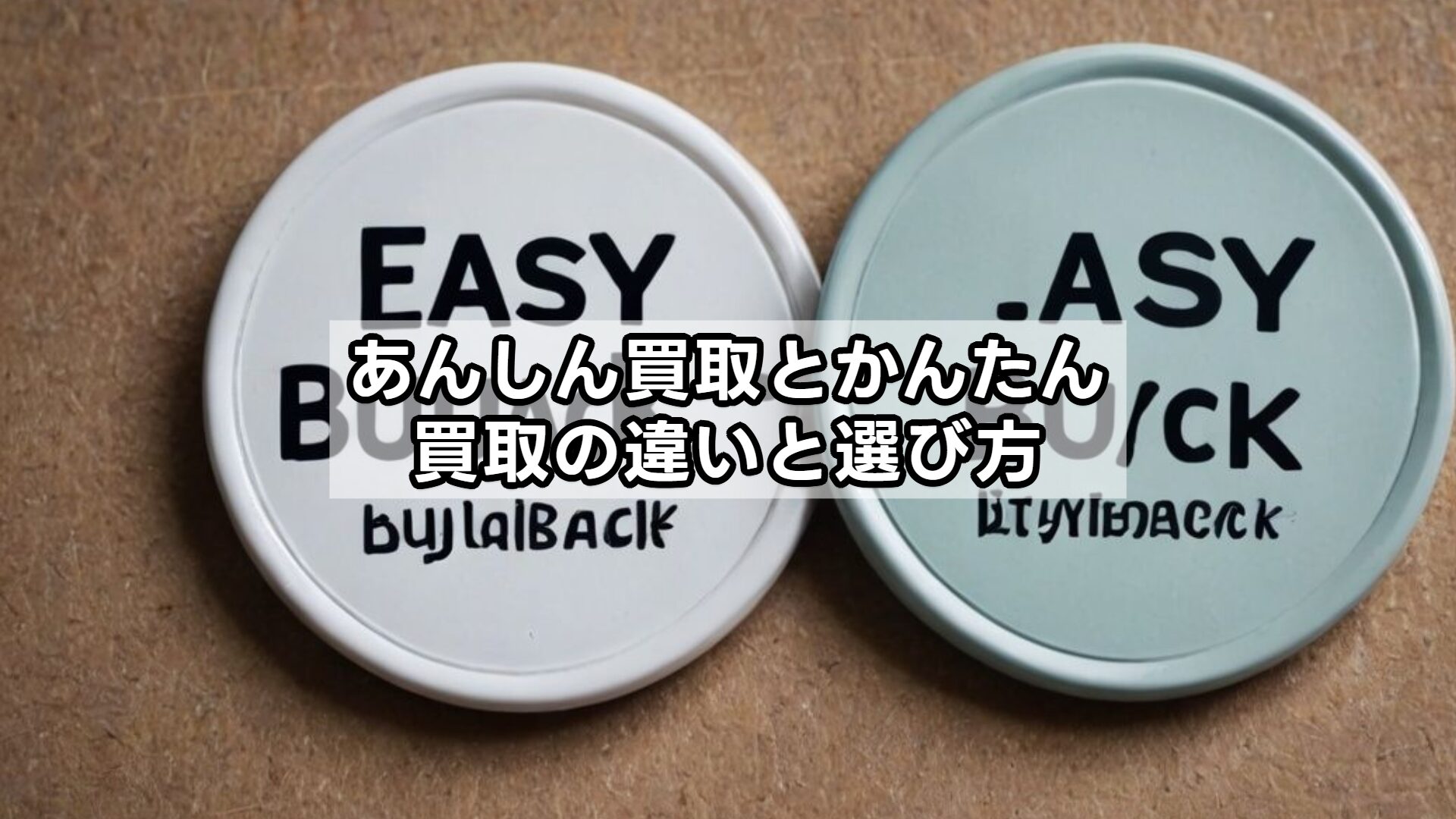 あんしん買取とかんたん買取の違いと選び方