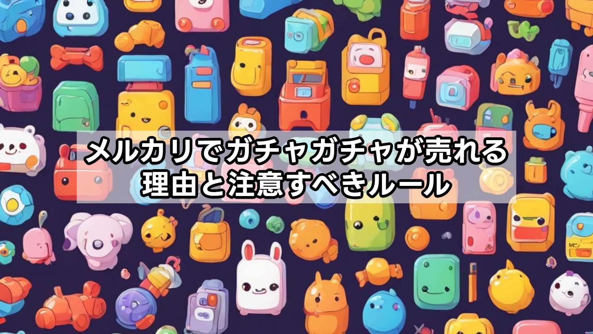 メルカリでガチャガチャが売れる理由と注意すべきルール