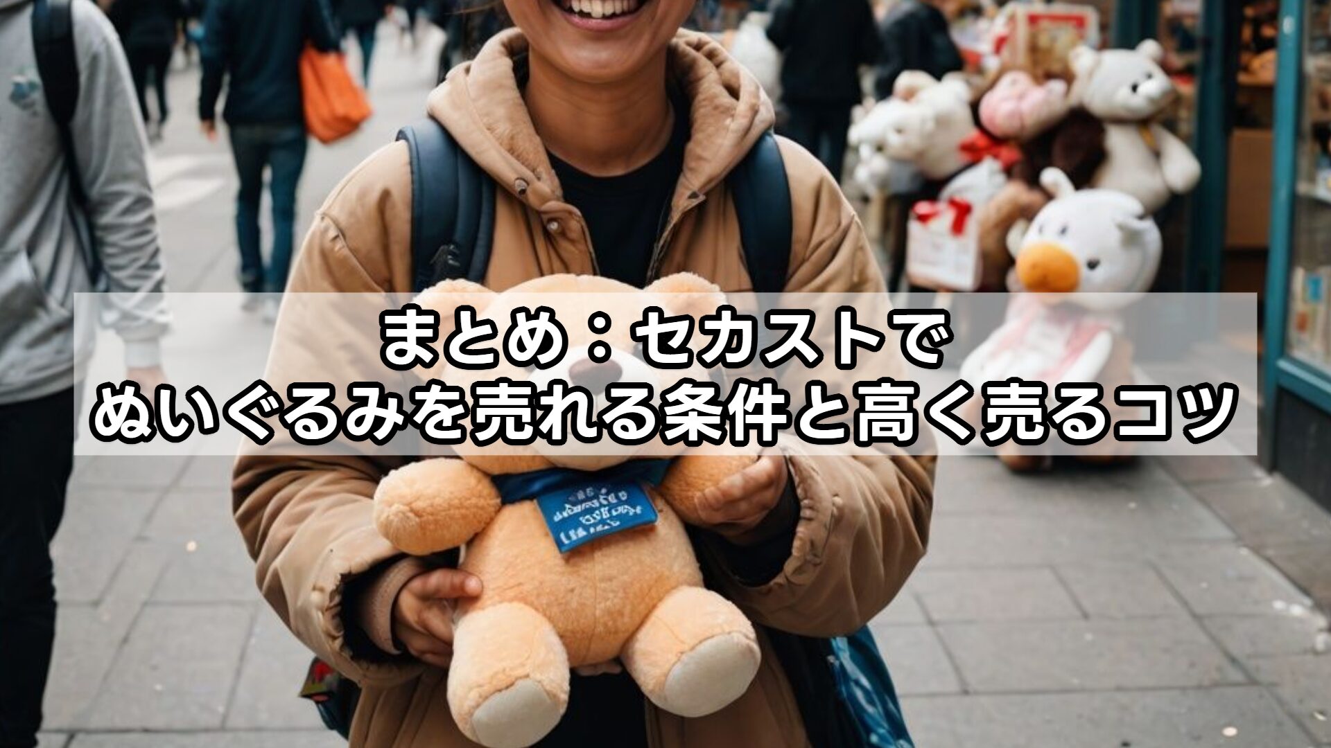 まとめ:セカストでぬいぐるみを売れる条件と高く売るコツ
