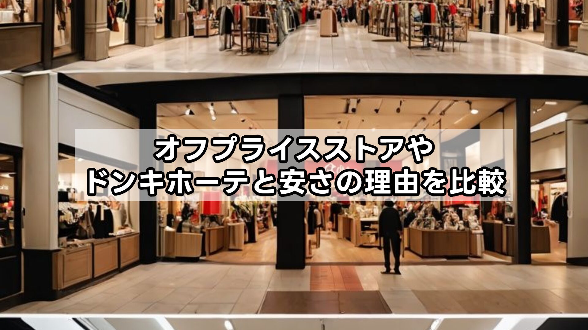 オフプライスストアやドンキホーテと安さの理由を比較