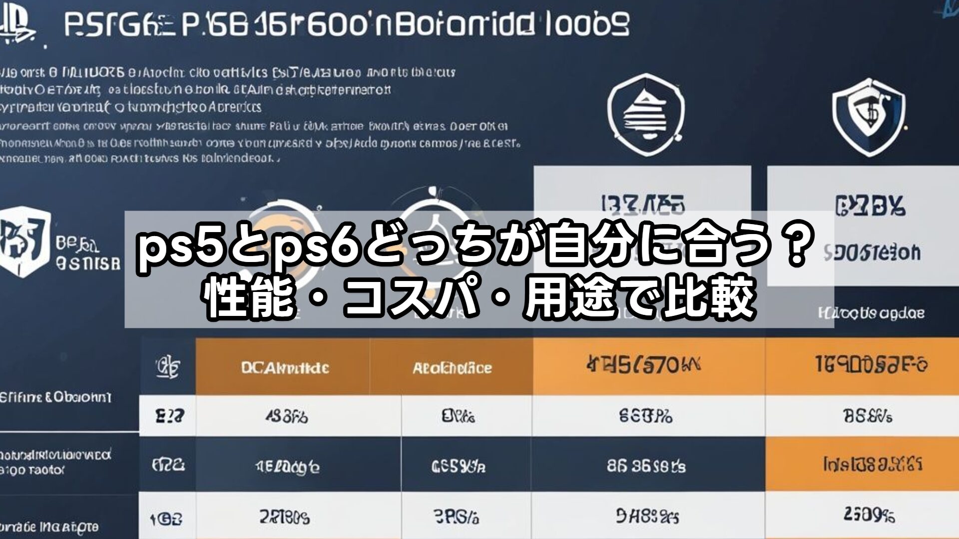 ps5とps6どっちが自分に合う？性能・コスパ・用途で比較