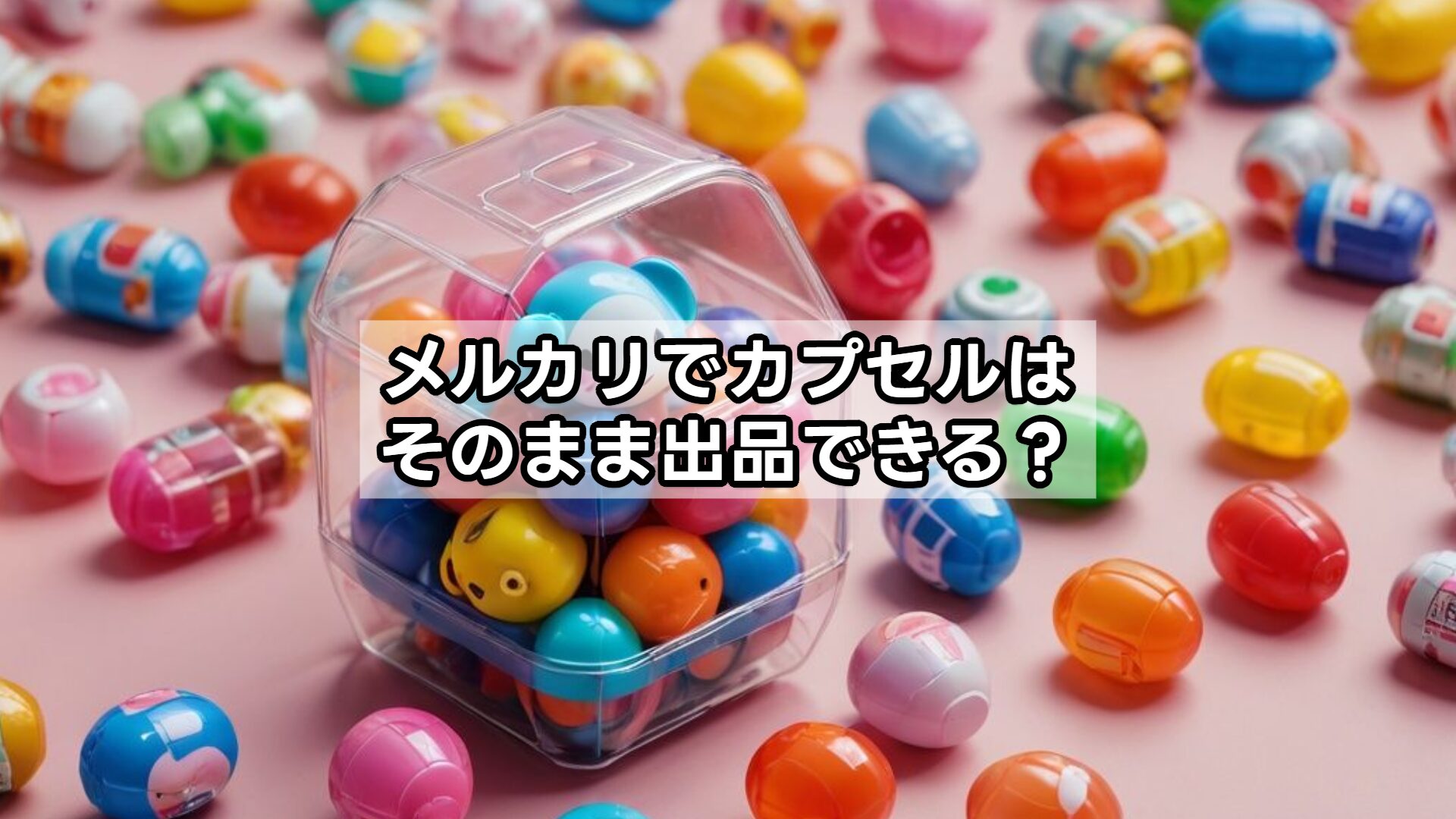 メルカリでカプセルはそのまま出品できる?