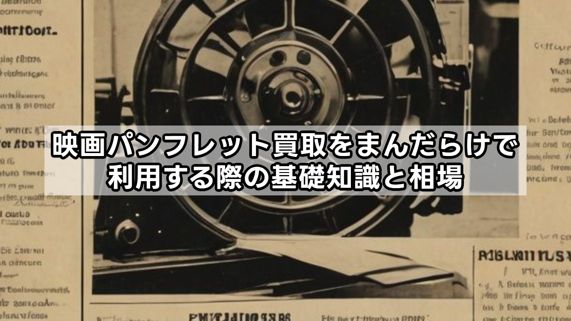 映画パンフレット買取をまんだらけで利用する際の基礎知識と相場