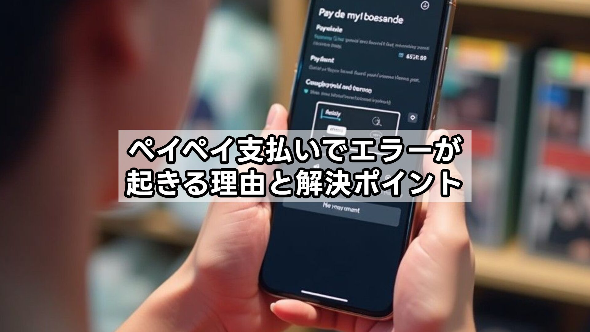 ペイペイ支払いでエラーが起きる理由と解決ポイント