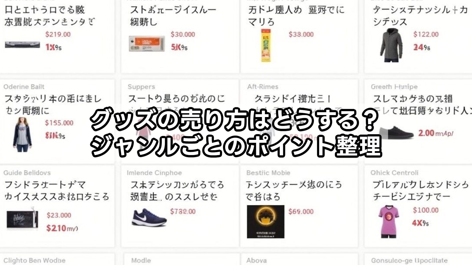 グッズの売り方はどうする？ジャンルごとのポイント整理