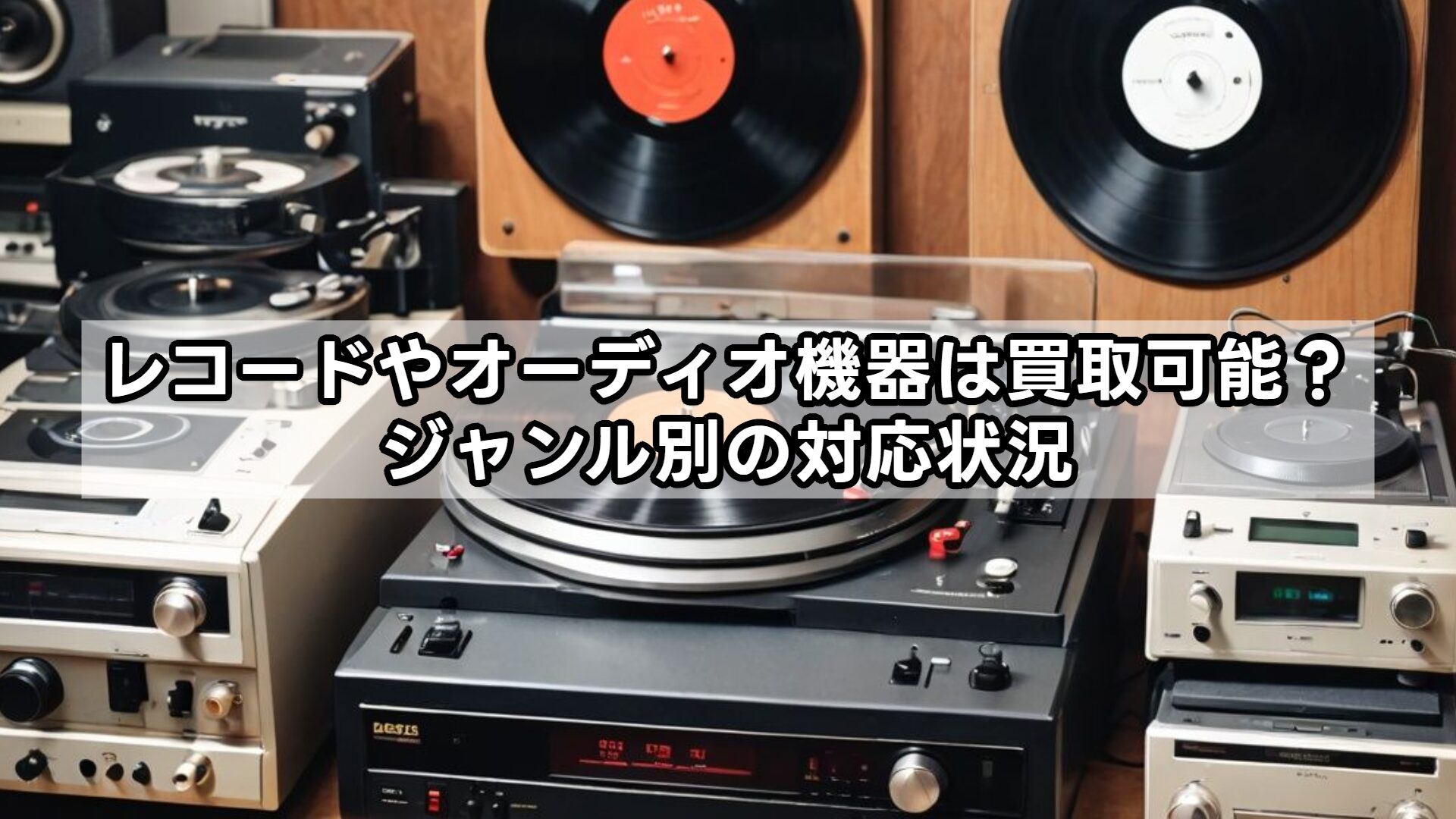 レコードやオーディオ機器は買取可能？ジャンル別の対応状況