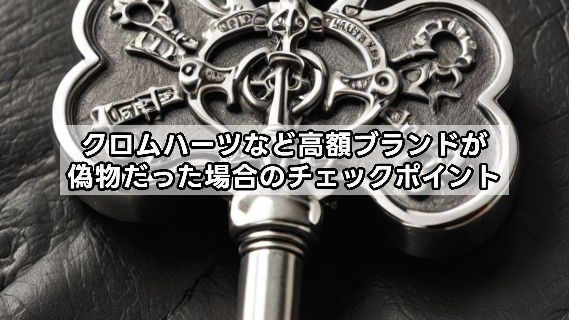 クロムハーツなど高額ブランドが偽物だった場合のチェックポイント
