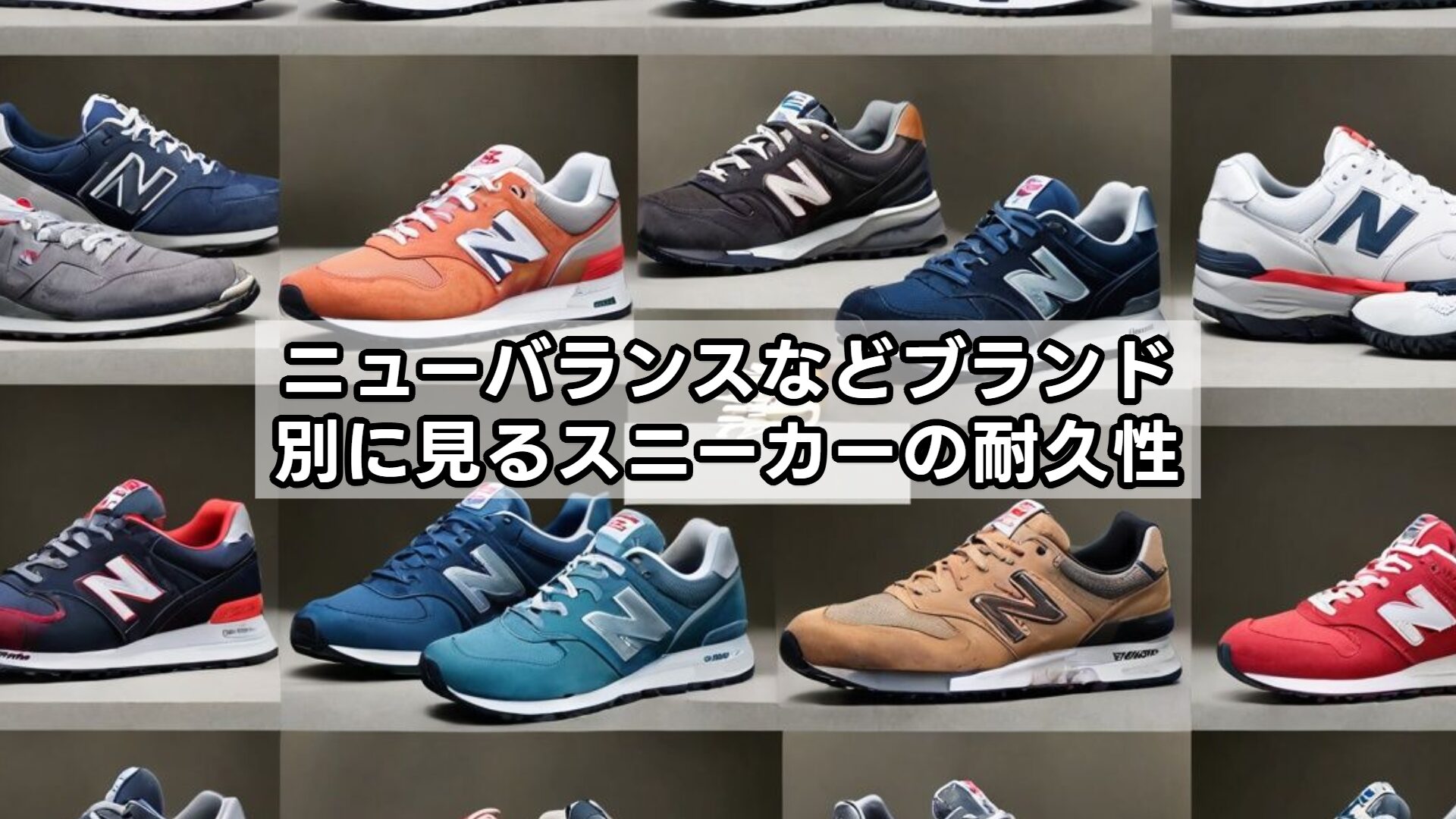 ニューバランスなどブランド別に見るスニーカーの耐久性