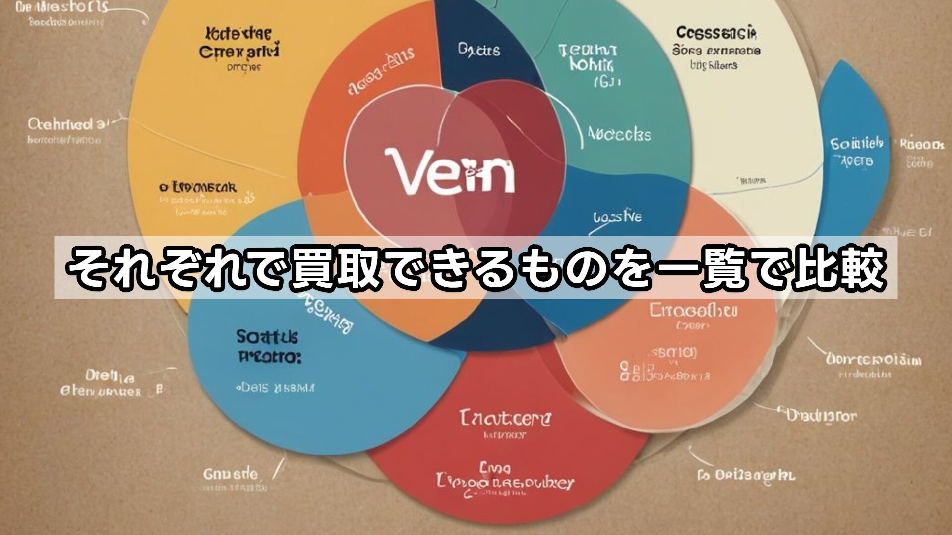 それぞれで買取できるものを一覧で比較