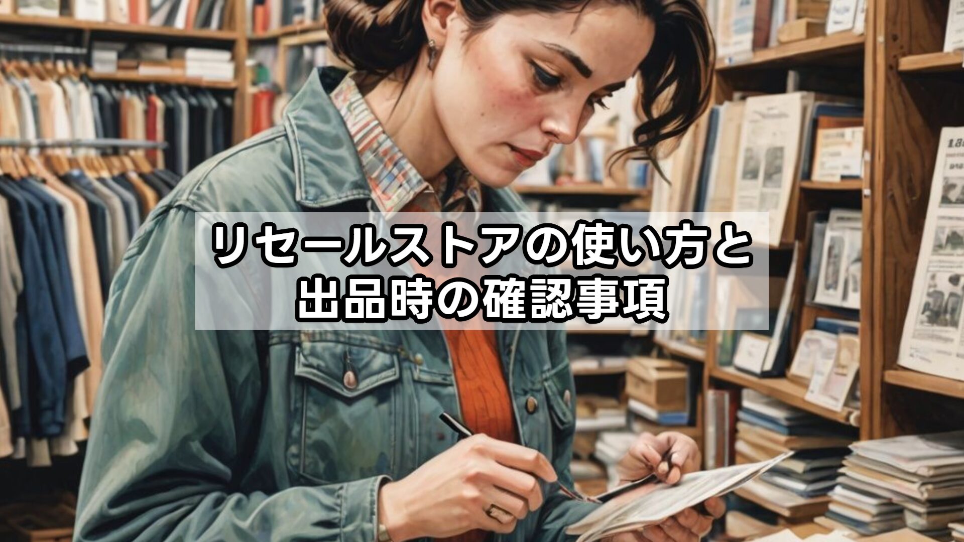 リセールストアの使い方と出品時の確認事項
